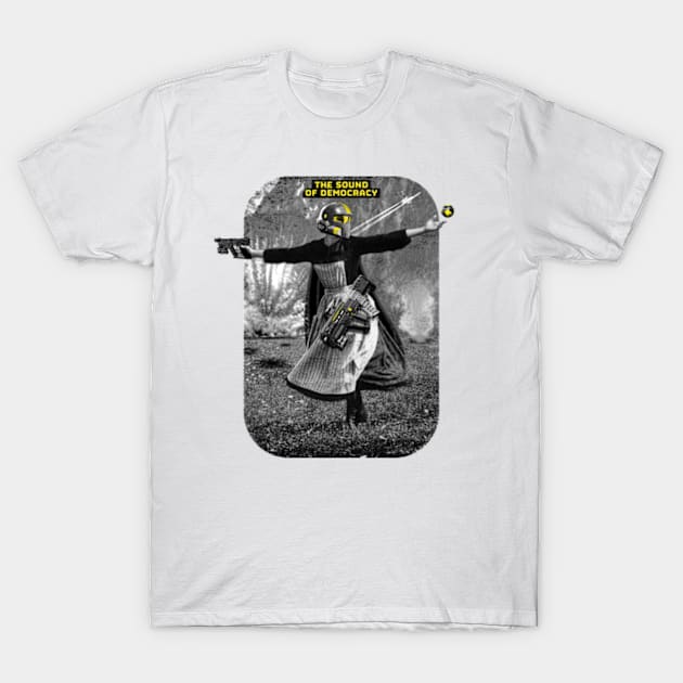 The Sound of Democracy - golden vigilance T-Shirt by HtCRU